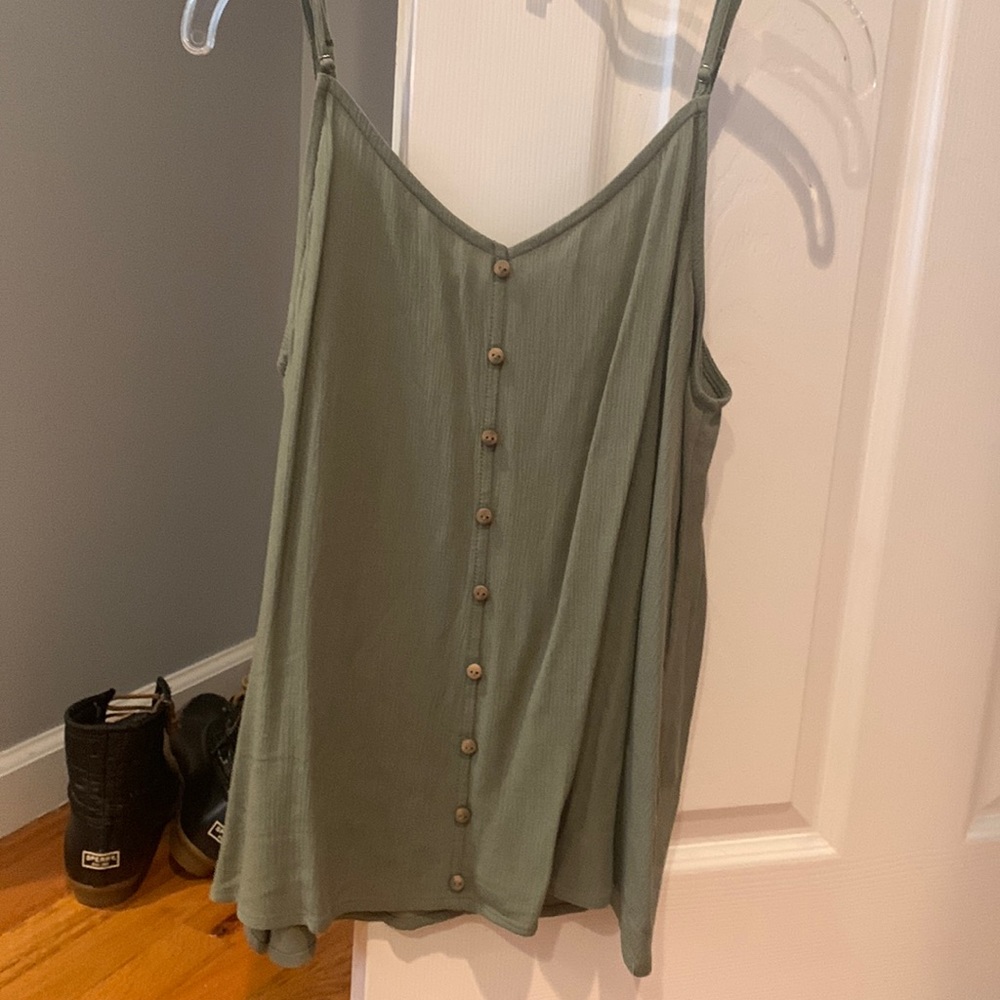 Green tank top